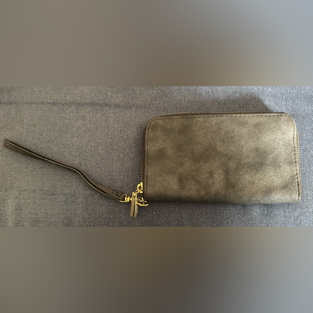 Black Glitter Wallet Wristlet